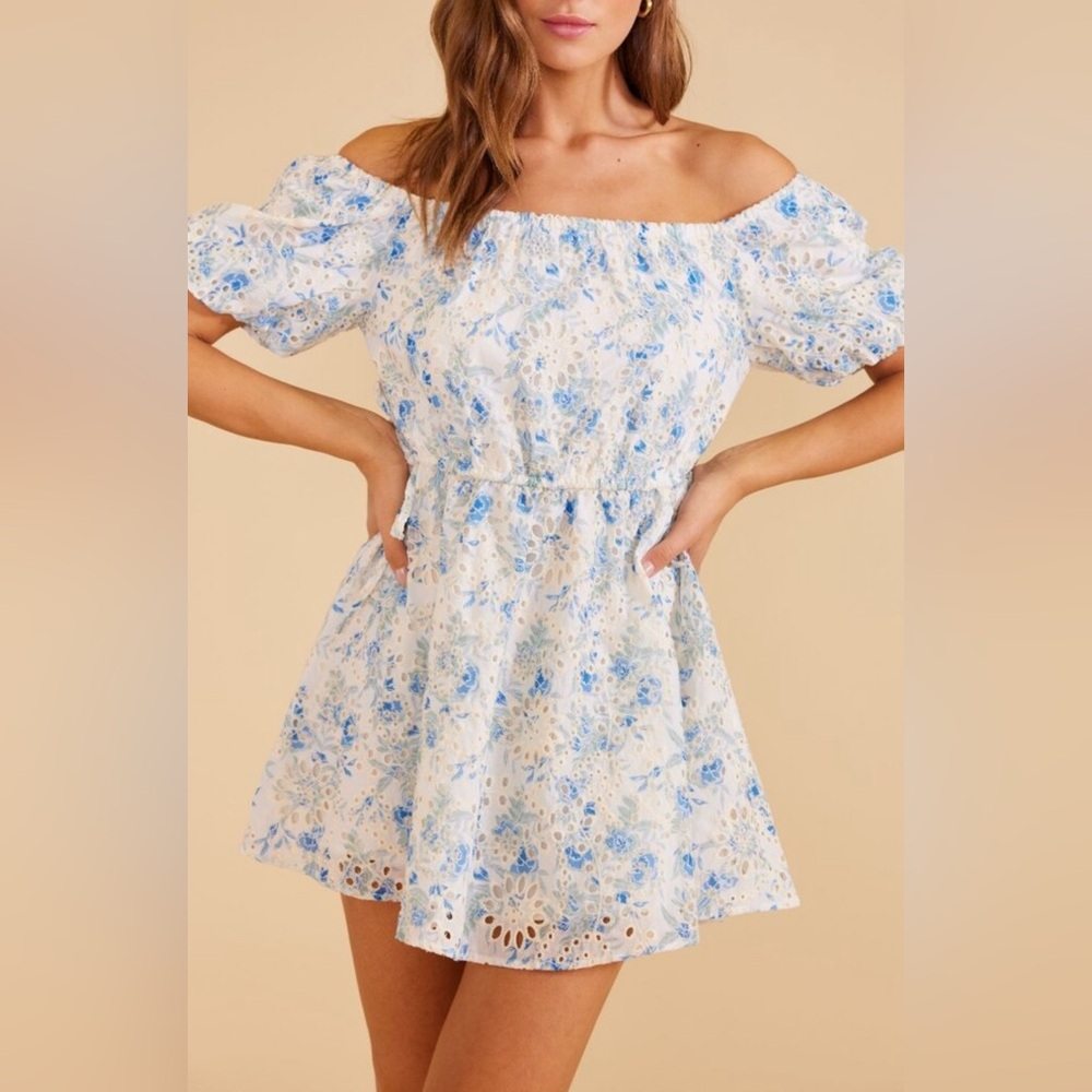 NWOT Alba Broidery Mini Dress